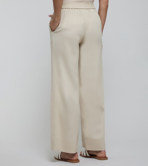 R&B  Clothing - Beige Casual Pants