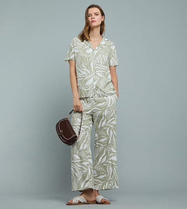 أر آند بي  بلوزات - أخضر قمصان