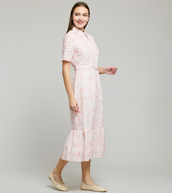 R&B  Clothing - Pink Shirt & T-Shirt Dresses