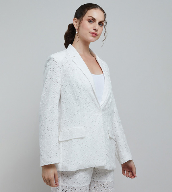 R&B Blazers - Ivory Casual Pants