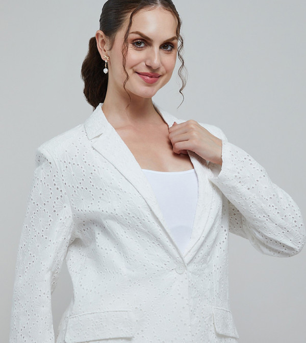 R&B Blazers - Ivory Casual Pants