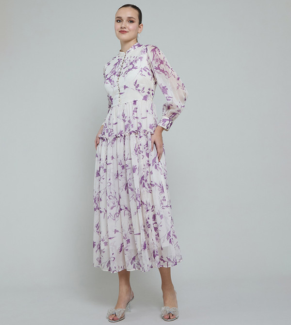 أر آند بي  ملابس - بنفسجي  Midi Dresses
