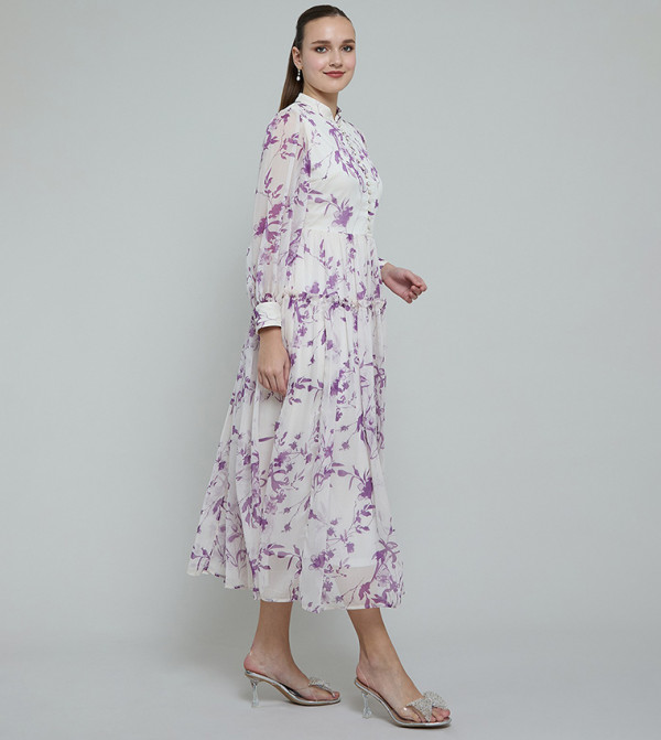 أر آند بي  ملابس - بنفسجي  Midi Dresses