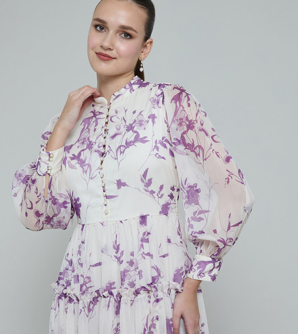 أر آند بي  ملابس - بنفسجي  Midi Dresses