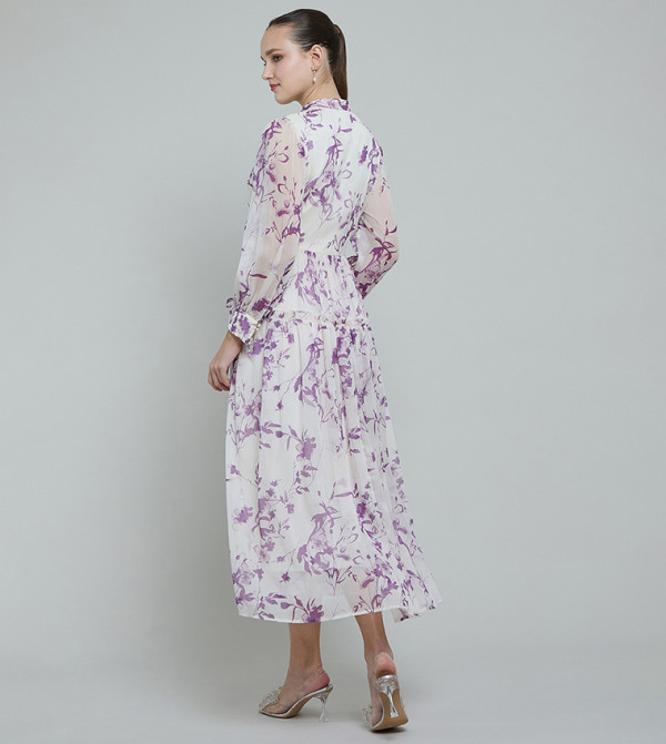 أر آند بي  ملابس - بنفسجي  Midi Dresses