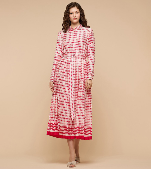 R&B  Clothing - Red Shirt & T-Shirt Dresses