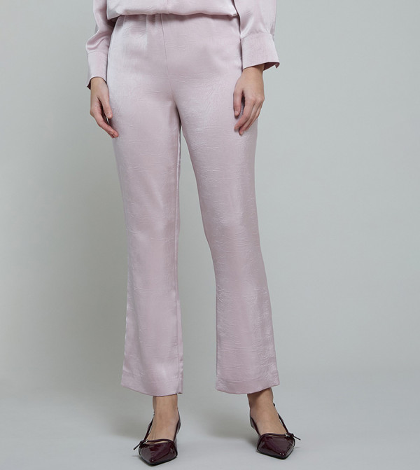 R&B  Pants & Leggings - Light Pink Casual Pants