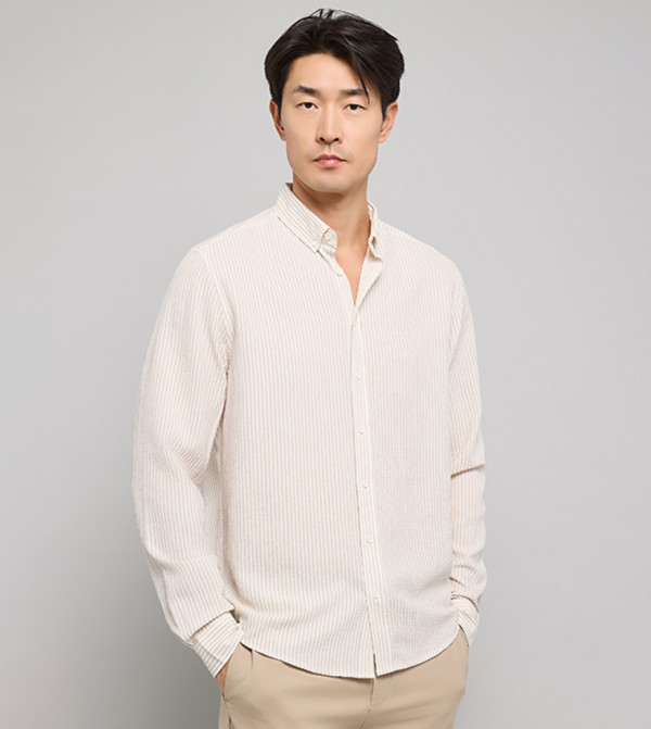 R&B  Clothing - Beige Long Sleeves