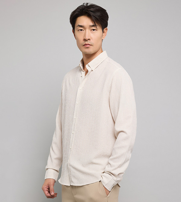 R&B  Clothing - Beige Long Sleeves