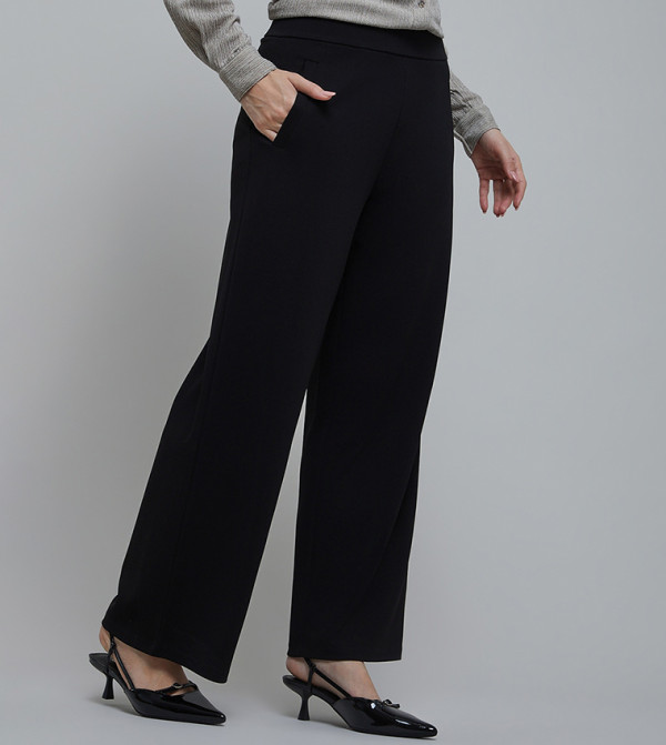 R&B  Casual Pants - Black Casual Pants