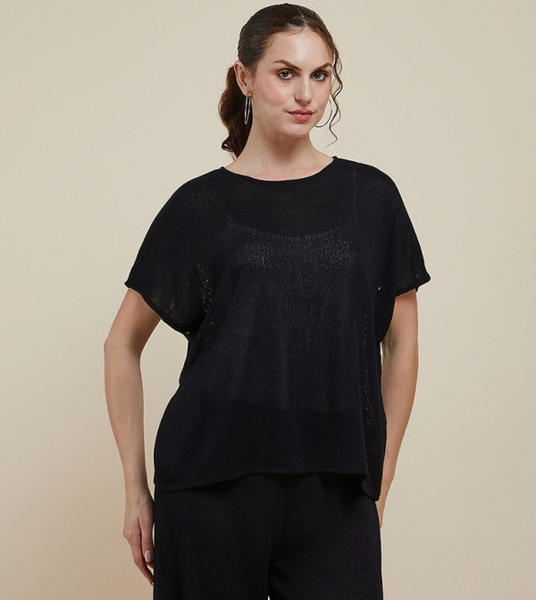 أر آند بي  ملابس - أسود Casual Tops