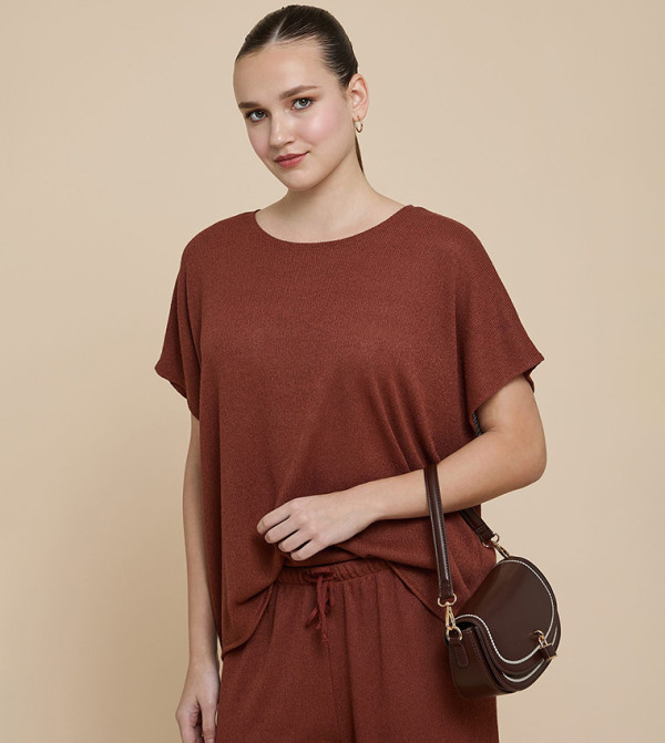 أر آند بي  ملابس - بني  Casual Tops