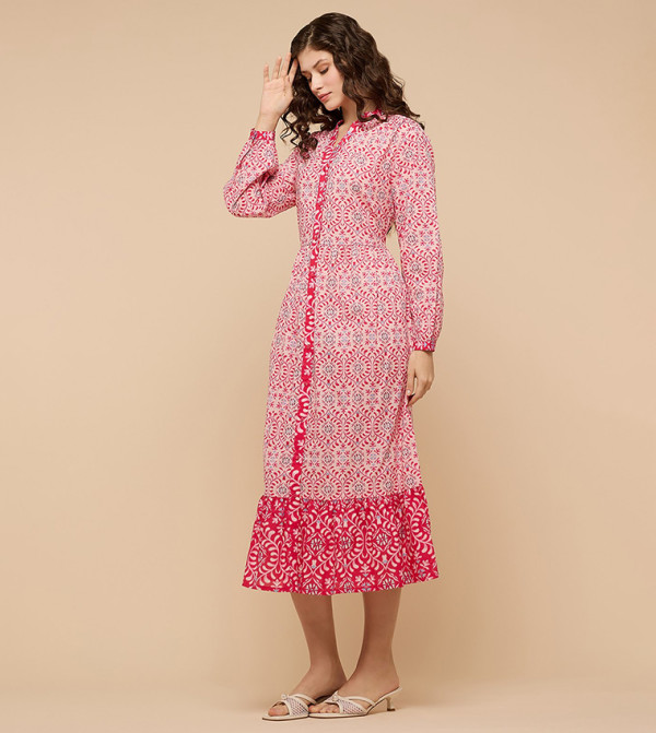R&B  Midi Dresses - Pink Midi Dresses