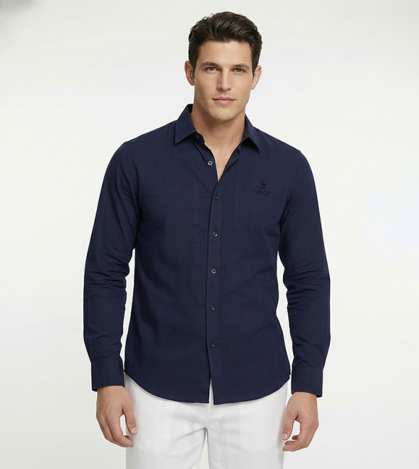 بيفرلي هيلز بولو كلوب  قمصان - كحلي مزرق  Long Sleeves