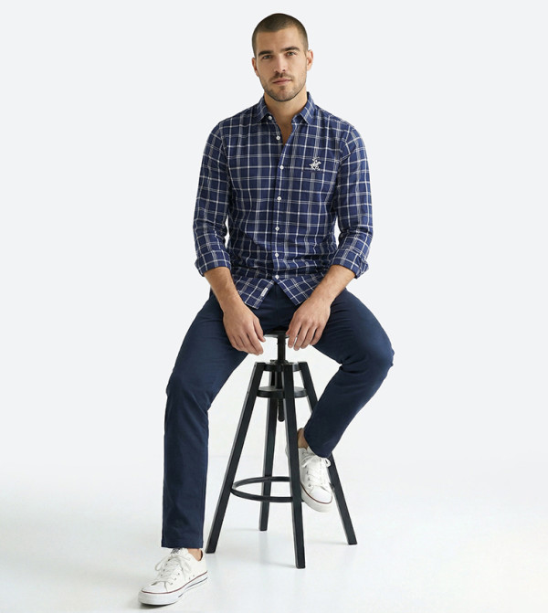 بيفرلي هيلز بولو كلوب  قمصان - أزرق Long Sleeves