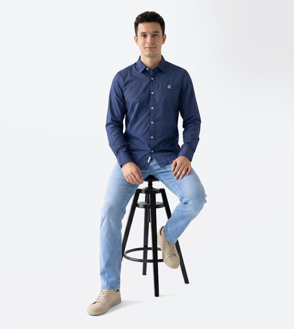 Beverly Hills Polo Club  Long Sleeves - Navy Long Sleeves