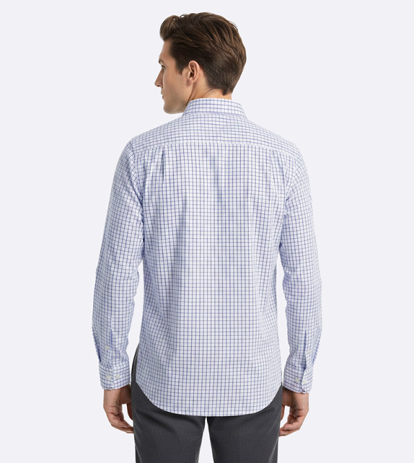 Beverly Hills Polo Club checkered-plaid-m - White Long Sleeves