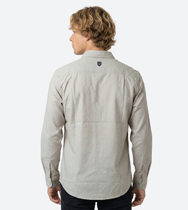 Beverly Hills Polo Club  Shirts - Light Brown Long Sleeves