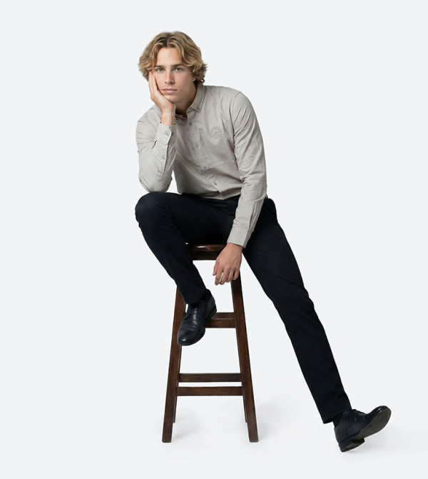 Beverly Hills Polo Club  Shirts - Light Brown Long Sleeves