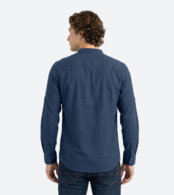 Beverly Hills Polo Club Shirts - Blue Long Sleeves
