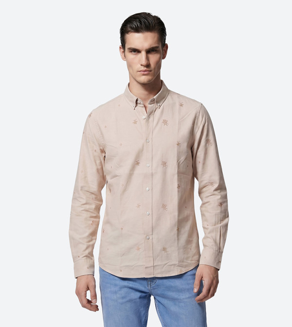 بيفرلي هيلز بولو كلوب  أكمام طويلة - بيج Long Sleeves