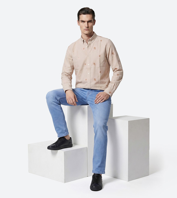 بيفرلي هيلز بولو كلوب  أكمام طويلة - بيج Long Sleeves