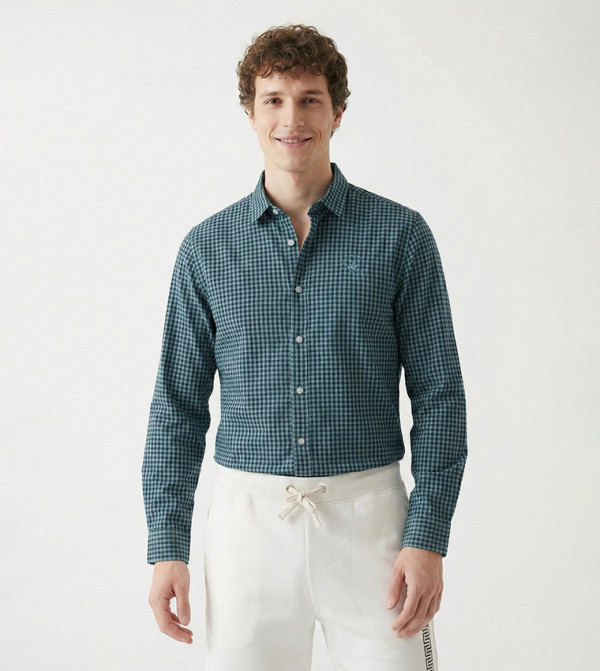 Beverly Hills Polo Club  Shirts - Green Long Sleeves