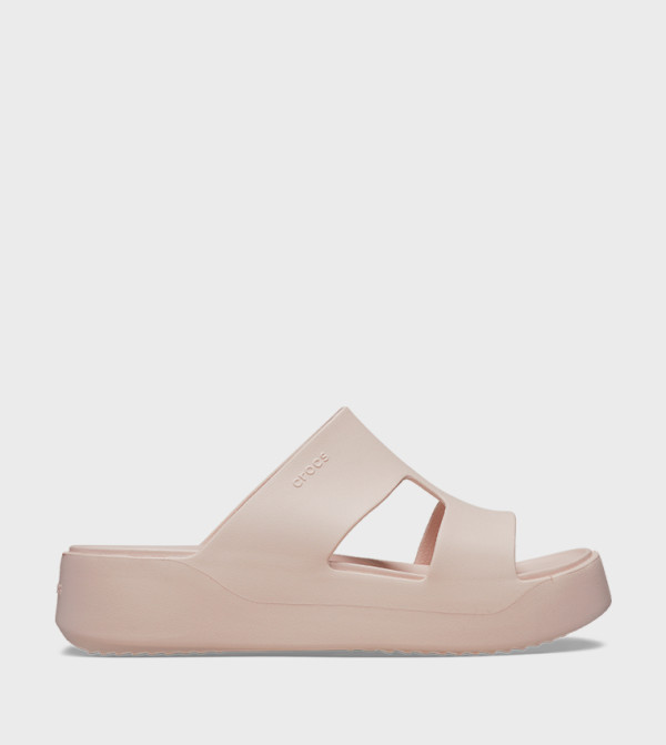 Crocs  Platforms - Pink Flat Sandals