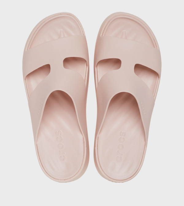 Crocs  Platforms - Pink Flat Sandals
