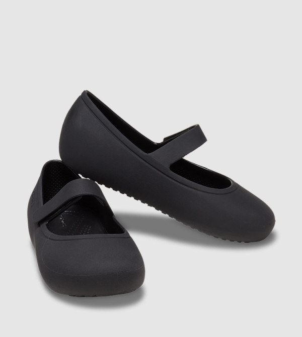 Crocs  Flat Sandals - Black Flat Sandals