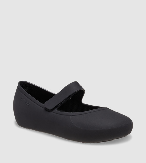 Crocs  Flat Sandals - Black Flat Sandals