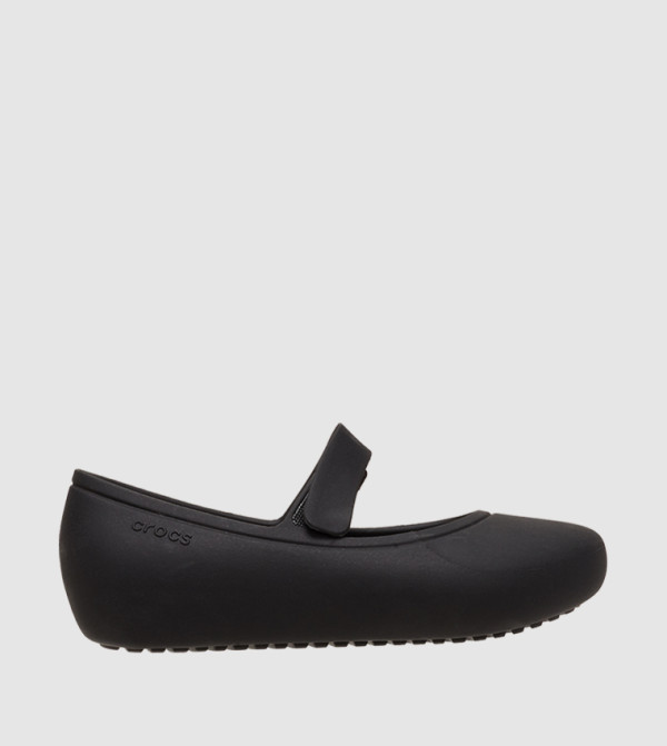 Crocs  Flat Sandals - Black Flat Sandals