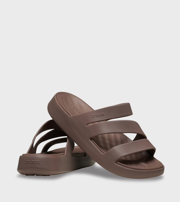 كروكس  heatwave-ready-w - بني  Flat Sandals