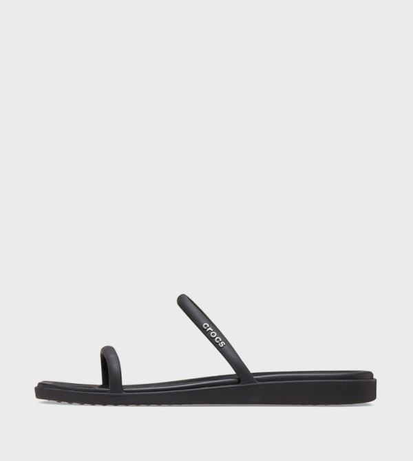 Crocs Sandals - Black Flat Sandals