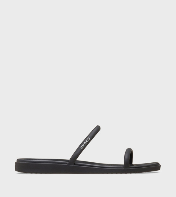 Crocs Sandals - Black Flat Sandals