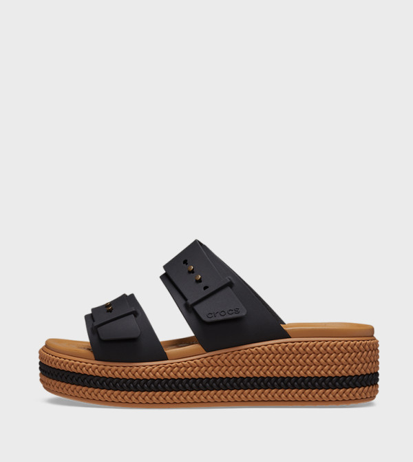 Crocs  Wedges - Black Wedges