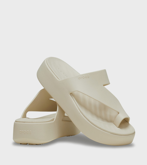 Crocs Platforms - Beige Platforms