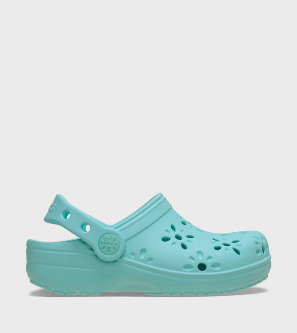 Crocs  nautical-sharks-sea-life - Blue clogs