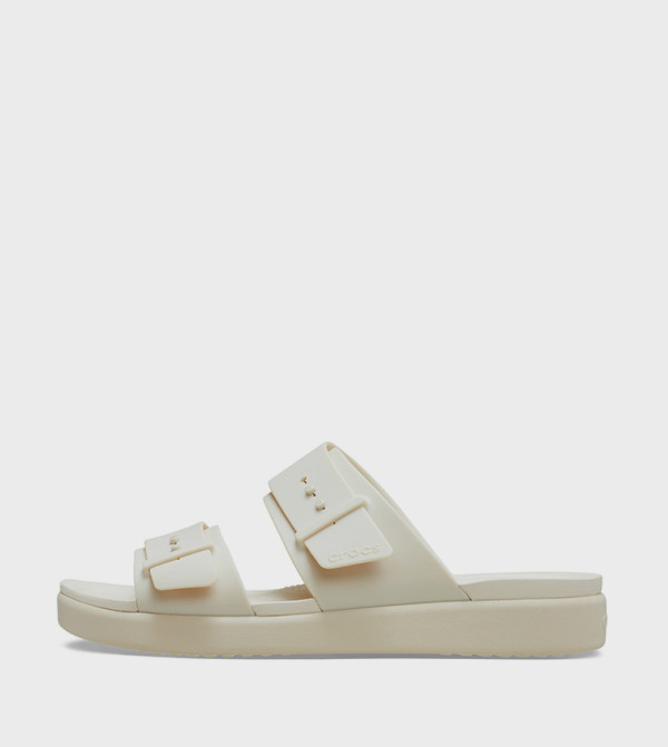 Crocs Crocs - Cream Flat Sandals