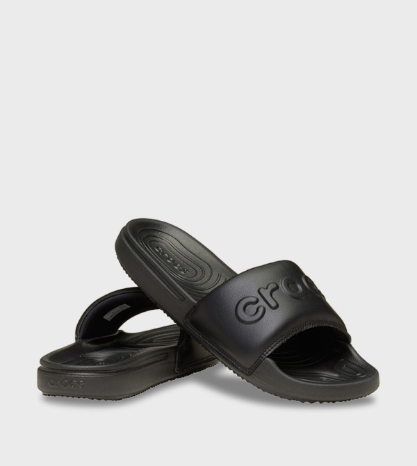 Crocs  Slides - Black Slides