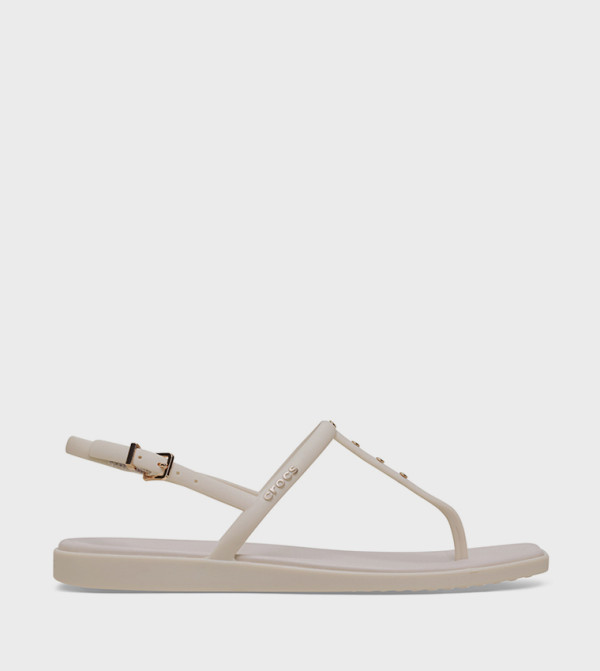 Crocs  Flip-Flops - Ivory Flip-Flops