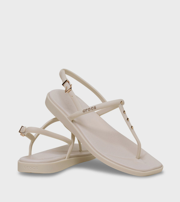 Crocs  Flip-Flops - Ivory Flip-Flops