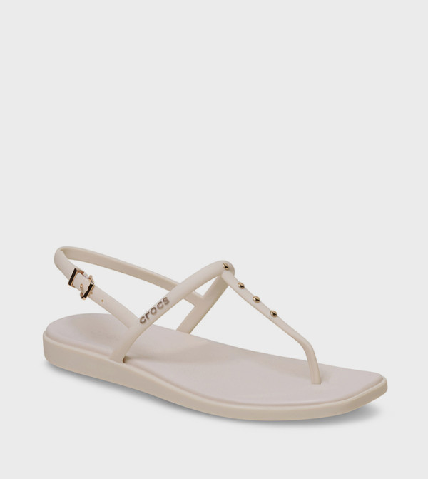 Crocs  Flip-Flops - Ivory Flip-Flops