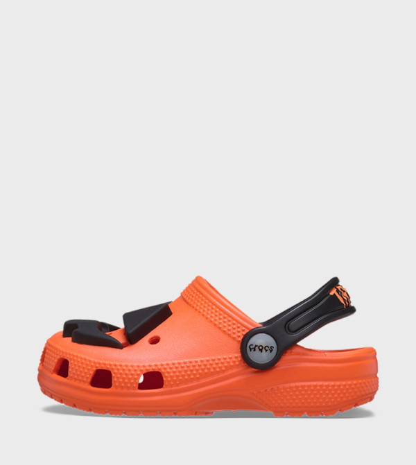 Crocs  nautical-sharks-sea-life - Orange clogs