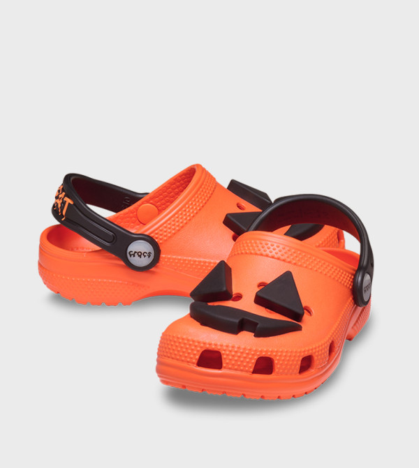 Crocs  nautical-sharks-sea-life - Orange clogs