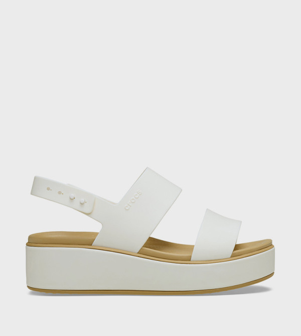 كروكس  summer-workwear-w - أبيض أحذية كعب سميك