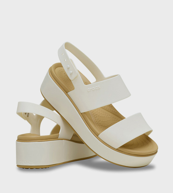 كروكس  summer-workwear-w - أبيض أحذية كعب سميك