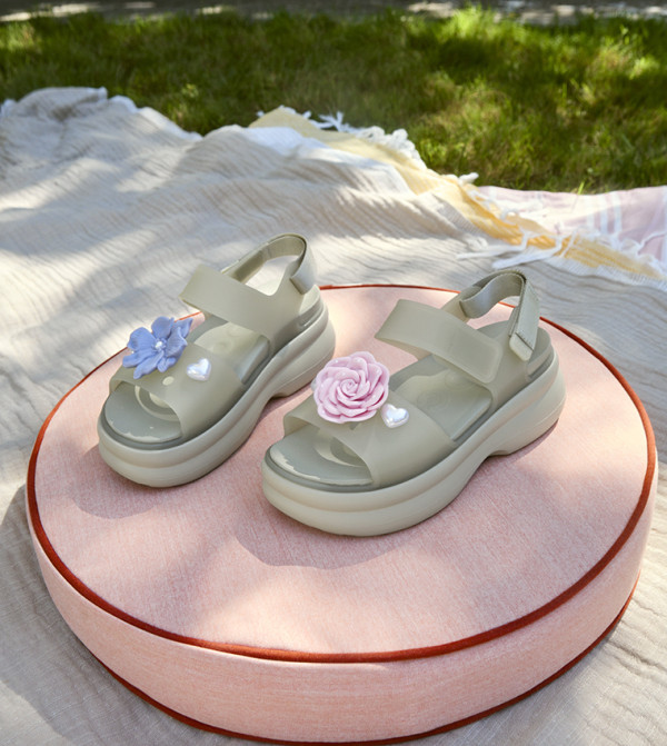 Crocs Heels - Beige Heels