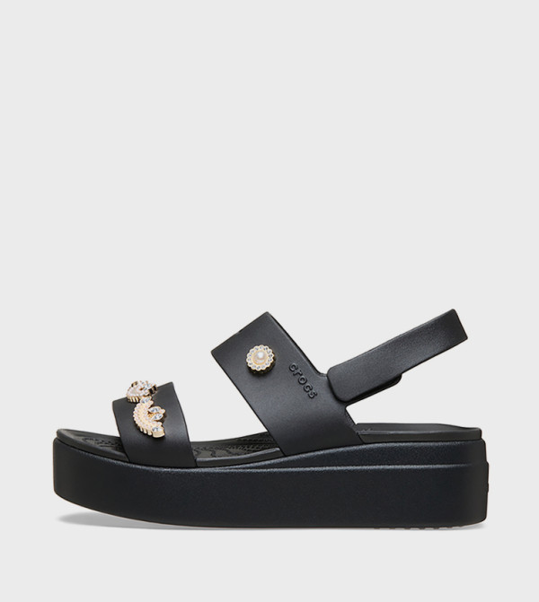 Crocs  Wedges - Black Wedges