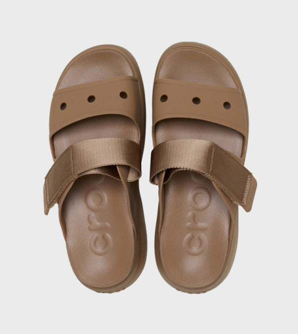كروكس كروكس - بني Flat Sandals